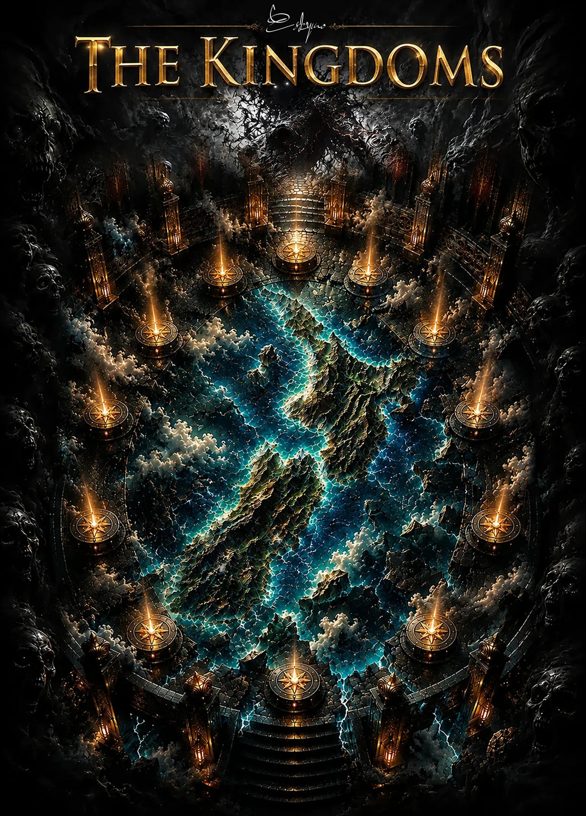 The Kingdoms chamber surrounding the islands of New Zealand