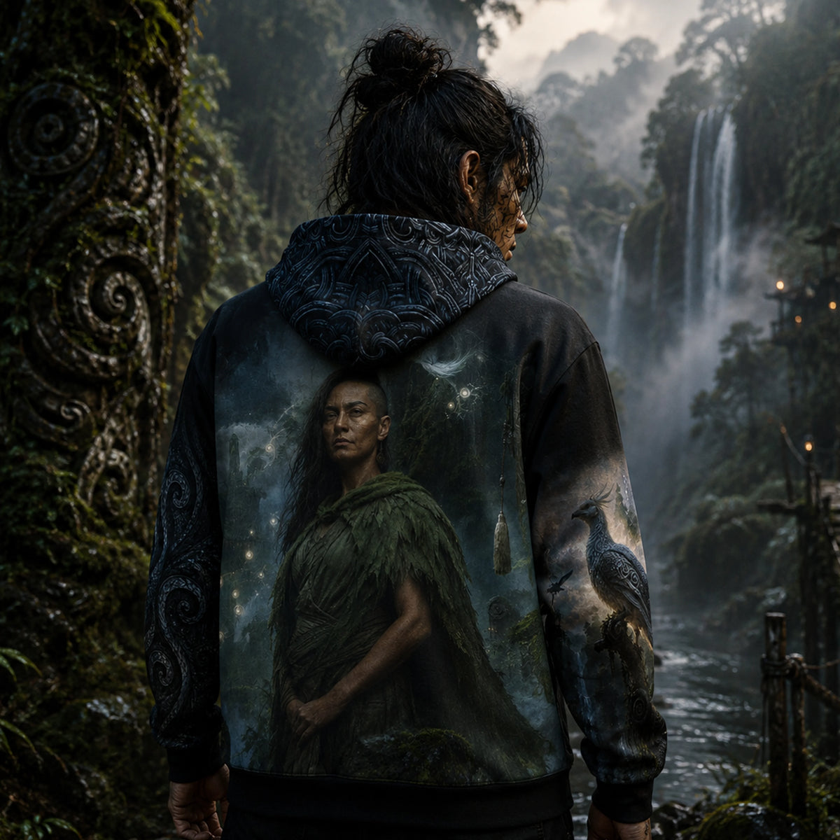 Custom Aria Oversized All-Over Print Hoodie
