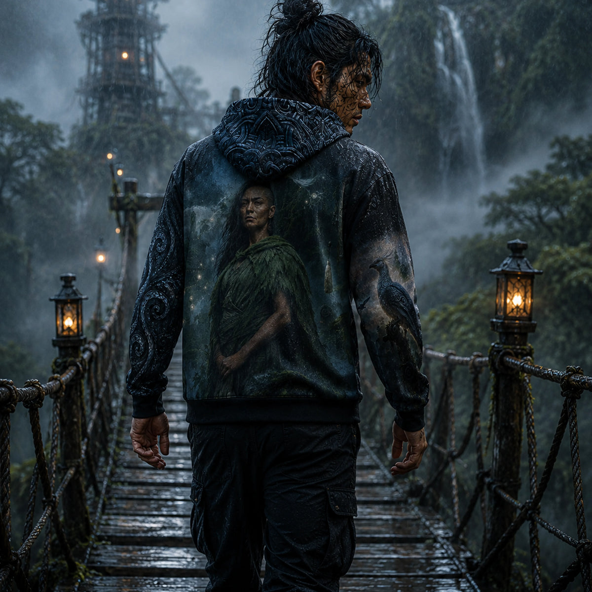 Custom Aria Oversized All-Over Print Hoodie