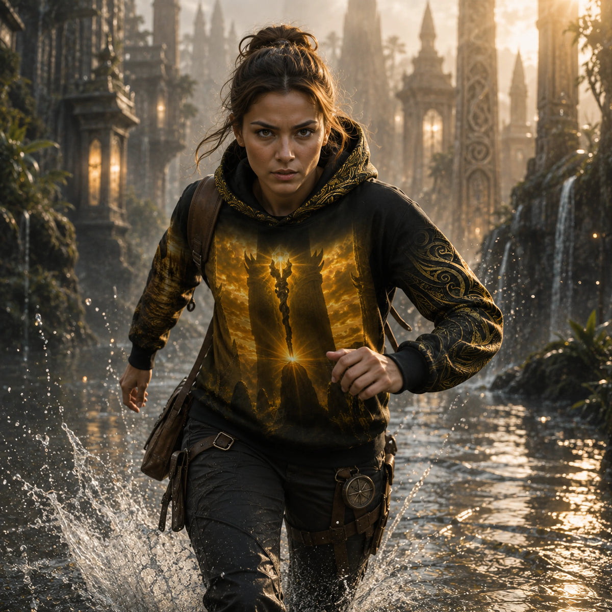 Custom Ataahua Oversized All-Over Print Hoodie
