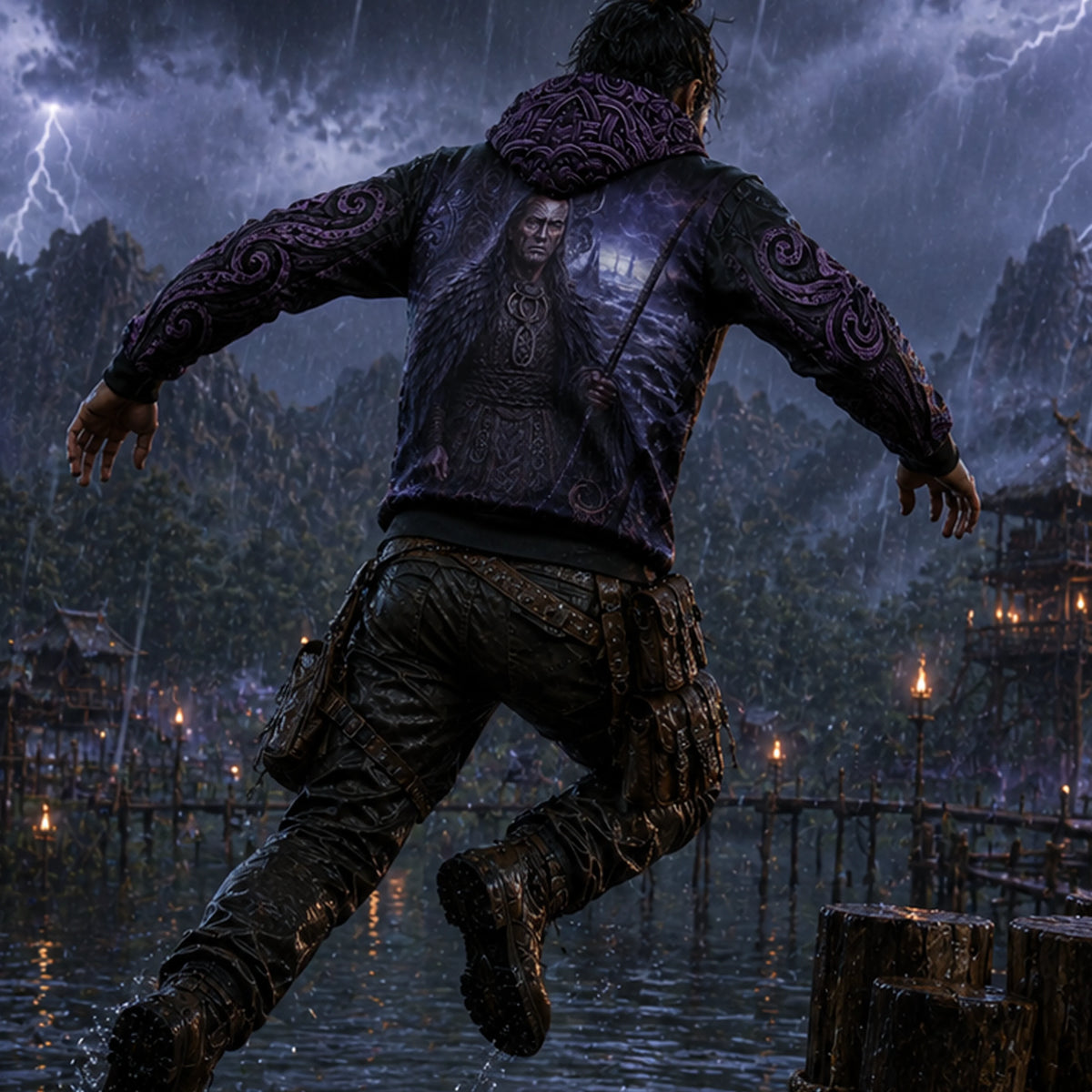 Custom Raweka Oversized All-Over Print Hoodie